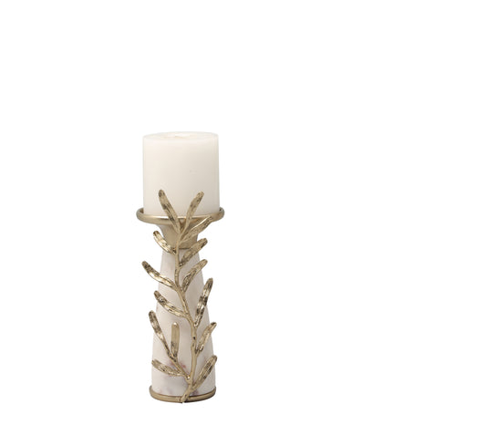 Small Marble Pillar Candle Holder